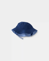 Baby Boy Reversible Stripe Swim Hat - Blue