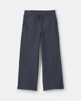 Girls Fleece Wide-Leg Active Pants - Navy Blue