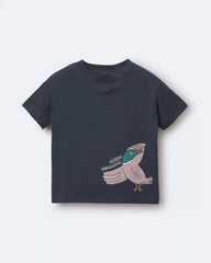 Toddler 'Easily Distracted' Duck Relaxed Graphic Tee - Navy