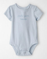 Baby Organic Cotton 'Stole Your Heart' Embroidered Bodysuit