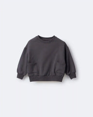 Toddler Otter Sweatshirt™ with Pockets - Dark Grey