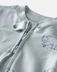 Baby Organic Cotton Sleep & Play Pajamas in Winter Bears
