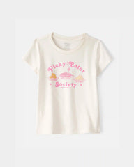 Toddler Girl 'Picky Eater' Graphic Tee - Cream