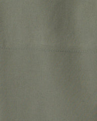 Boys Pull-On Canvas Pants - Olive Green
