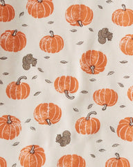 Kids 2-Piece Organic Cotton Pajamas in Harvest Pumpkins