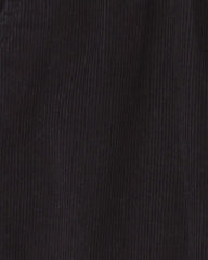 Toddler Boy Corduroy Straight Suspender Pants - Black