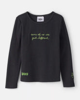 Girls Wicked Elphaba Rib Top - Black
