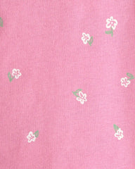 Baby Girl Floral Relaxed Top - Pink