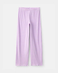 Girls Moon Rib Loose Fit 2-Piece Pajama Set - Purple