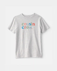 Kids 'Cousin Crew' Graphic Tee - Grey