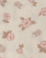 Baby Girl 4-Pack Floral Receiving Blankets - Pink/Ivory