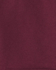 Baby Boy Fleece Zip-Up Hoodie - Burgundy