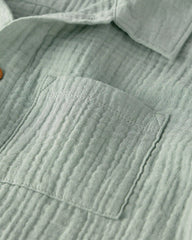 Boys 2-Piece Organic Cotton Gauze Top & Short Set