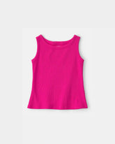 Girls Rib Tank Top - Pink