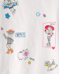 Toddler Girl Pixar© Toy Story Graphic Tee - White