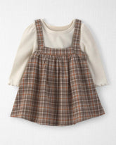 Baby Girl 2-Piece Organic Cotton Plaid Jumper Set