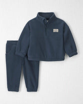 Baby Boy 2-Piece Recycled Microfleece Top & Pant Set