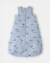 Baby Boy Plane 2-Way Zip PurelySoft Wearable Blanket - Blue