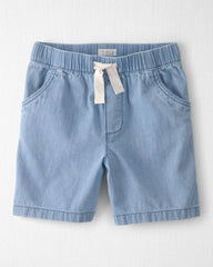 Boys Organic Cotton Chambray Shorts