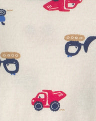 Baby Boy 4-Pack Construction Long-Sleeve Multipack Bodysuits