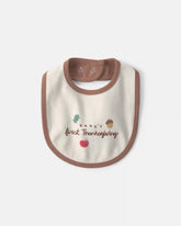 Baby 'Baby's First Thanksgiving' 100% Cotton Bib - Cream