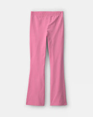 Girls Pull-On Stretch Flare Leggings - Pink