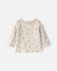 Baby Girl 2-Piece Quilted Overall Set - Olive Green