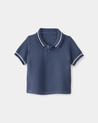 Baby Boy 2-Piece Polo Shirt & Short Set - Blue