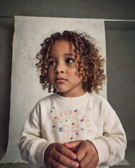 Toddler Girl 'OshKosh' French Terry Pullover Sweatshirt - Cream