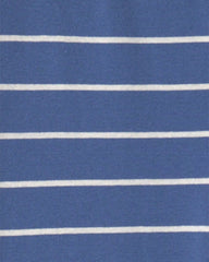 Boys 4-Piece Silly Food 100% Cotton Snug Fit Pajama Set - Blue