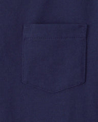 Toddler Solid Short-Sleeve Pocket Tee - Navy