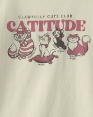 Girls Disney© Cats Graphic Tee - Cream