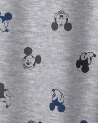 Toddler Boy 2-Piece Disney© Mickey Striped Long-Sleeve Top & Pant Set - Grey/Black