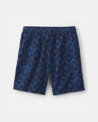 Boys Shibori Twill Cargo Shorts - Blue