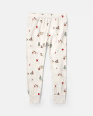 Toddler 2-Piece North Pole Christmas PurelySoft™ Snug Fit Pajama Set - Cream