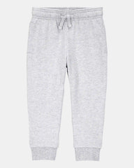 Baby Boy Pull-On Drawstring Joggers - Grey