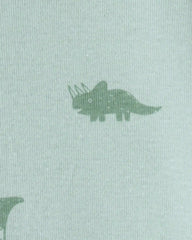 Baby Dinosaur 100% Cotton Snug Fit 1-Piece Pajama - Green