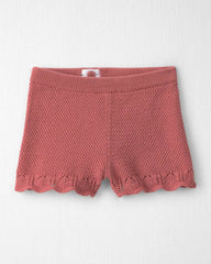 Toddler Girl 2-Piece Organic Cotton Knit Top & Short Set