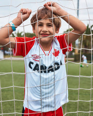 Kids Umbro Canada Soccer Jersey - Red/White