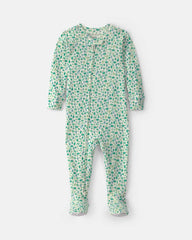 Baby Girl Sea Life 100% Cotton 1-Piece Pajama - Green