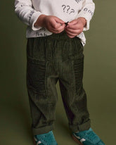 Toddler Boy Pocket Pants - Olive