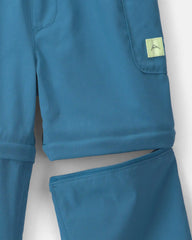 Toddler Boy 2-in-1 Poplin Zip-Off Pants - Blue