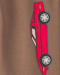 Boys Corvette Car Fleece Joggers - Brown