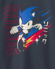 Boys Sonic The Hedgehog™ Pullover Sweatshirt - Navy Blue