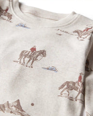 Toddler 2-Piece Organic Cotton Pajamas in Western Rodeo