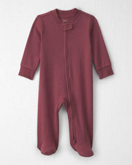 Baby Girl Organic Cotton Pointelle Sleep & Play Pajamas