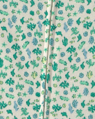 Baby Girl Sea Life 100% Cotton 1-Piece Pajama - Green