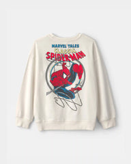 Boys ©Marvel Spider-Man French Terry Pullover Sweatshirt - White