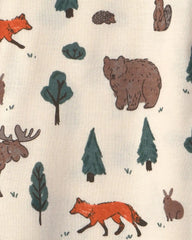 Toddler 2-Piece Organic Cotton Pajamas in Woodland Creatures