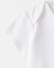 Baby 5-Pack Short-Sleeve Bodysuits - White